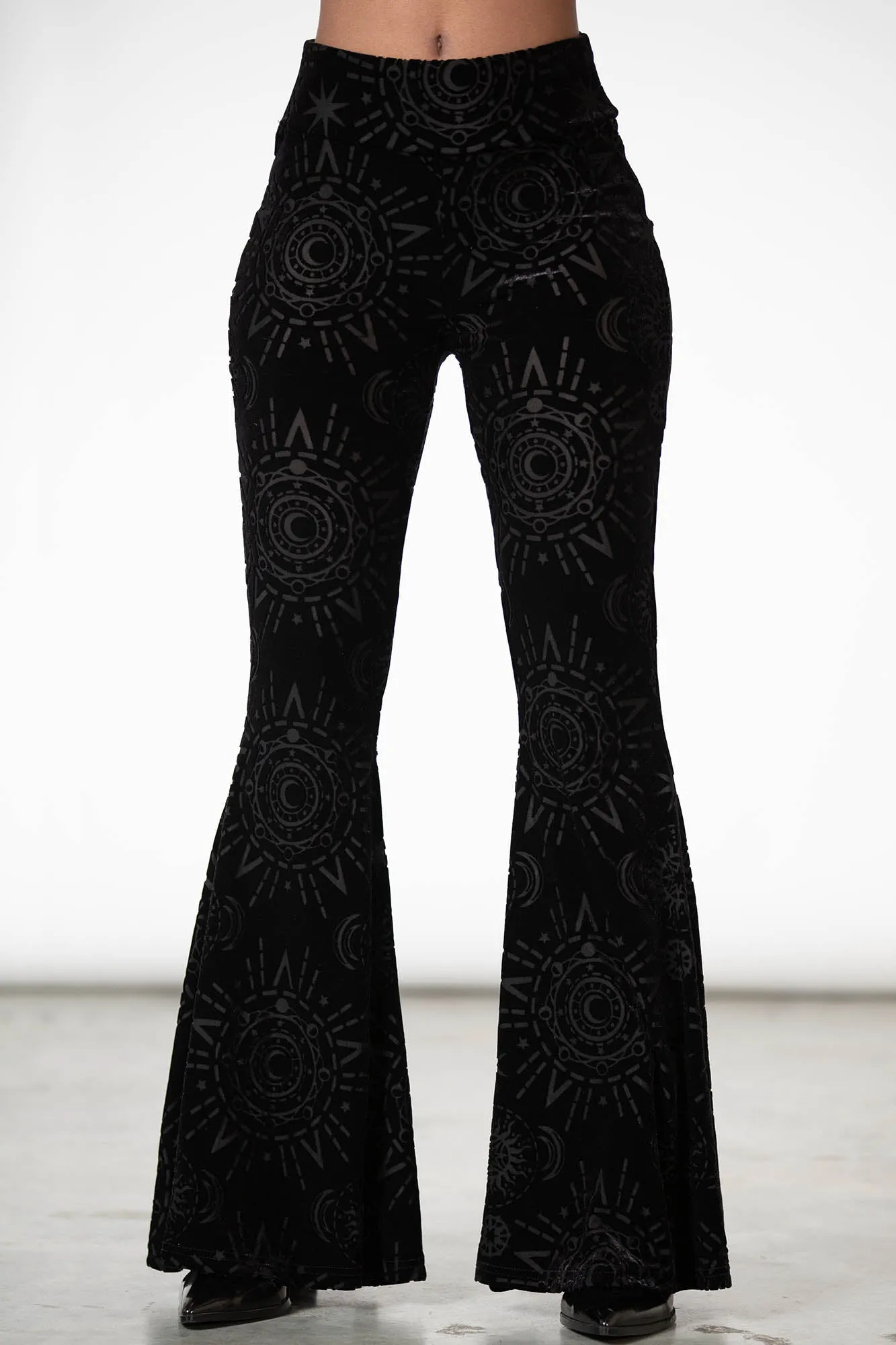 Evil Eye Burnout Bell Bottom
