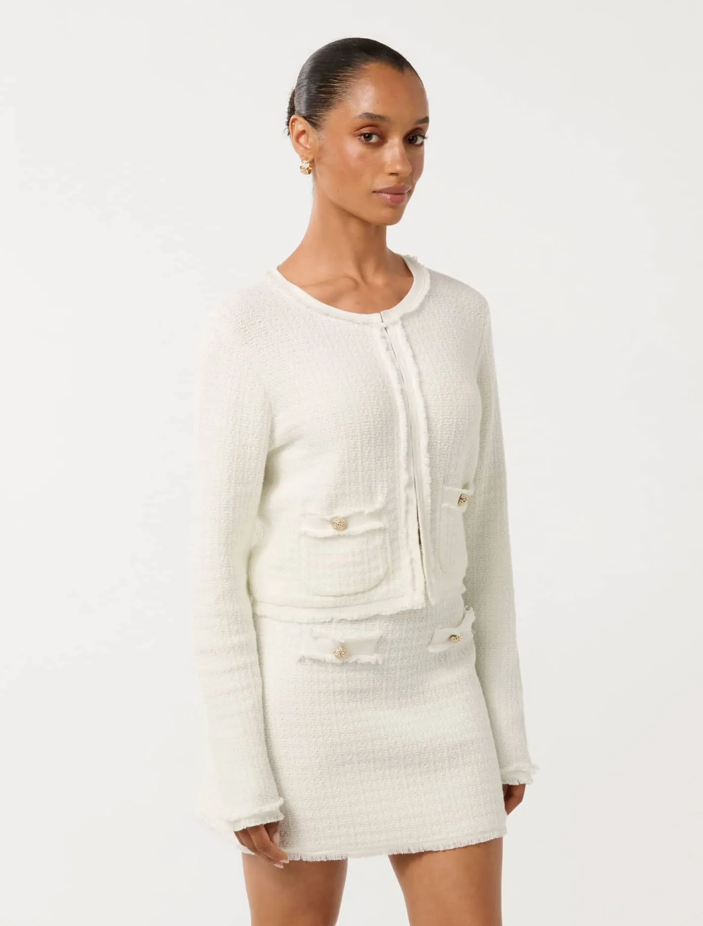 Faith Petite Textured Cardigan