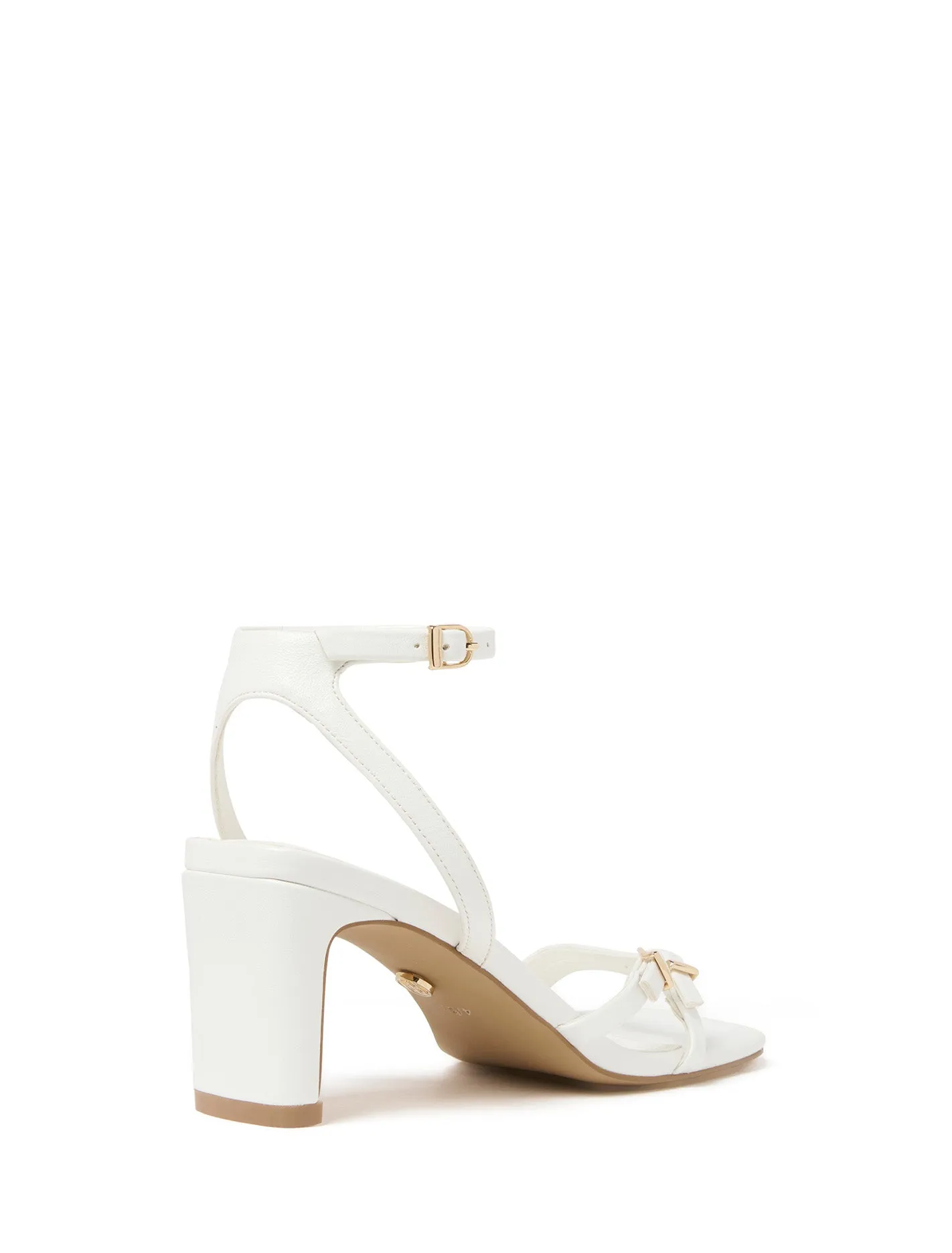 Ines Asymmetrical Strapping Detail Heel Sandal