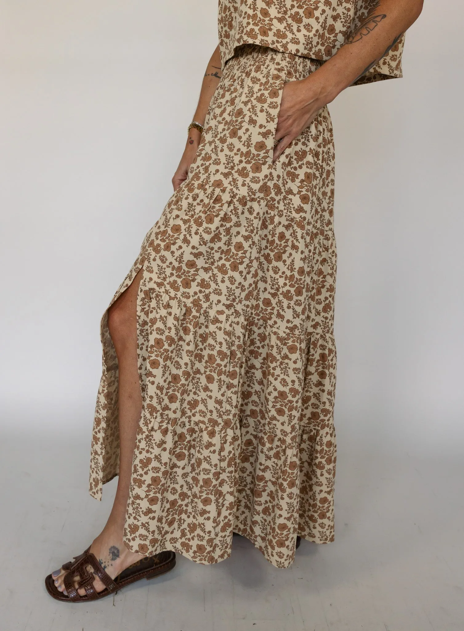 Jovie Floral Maxi Skirt - Final Sale
