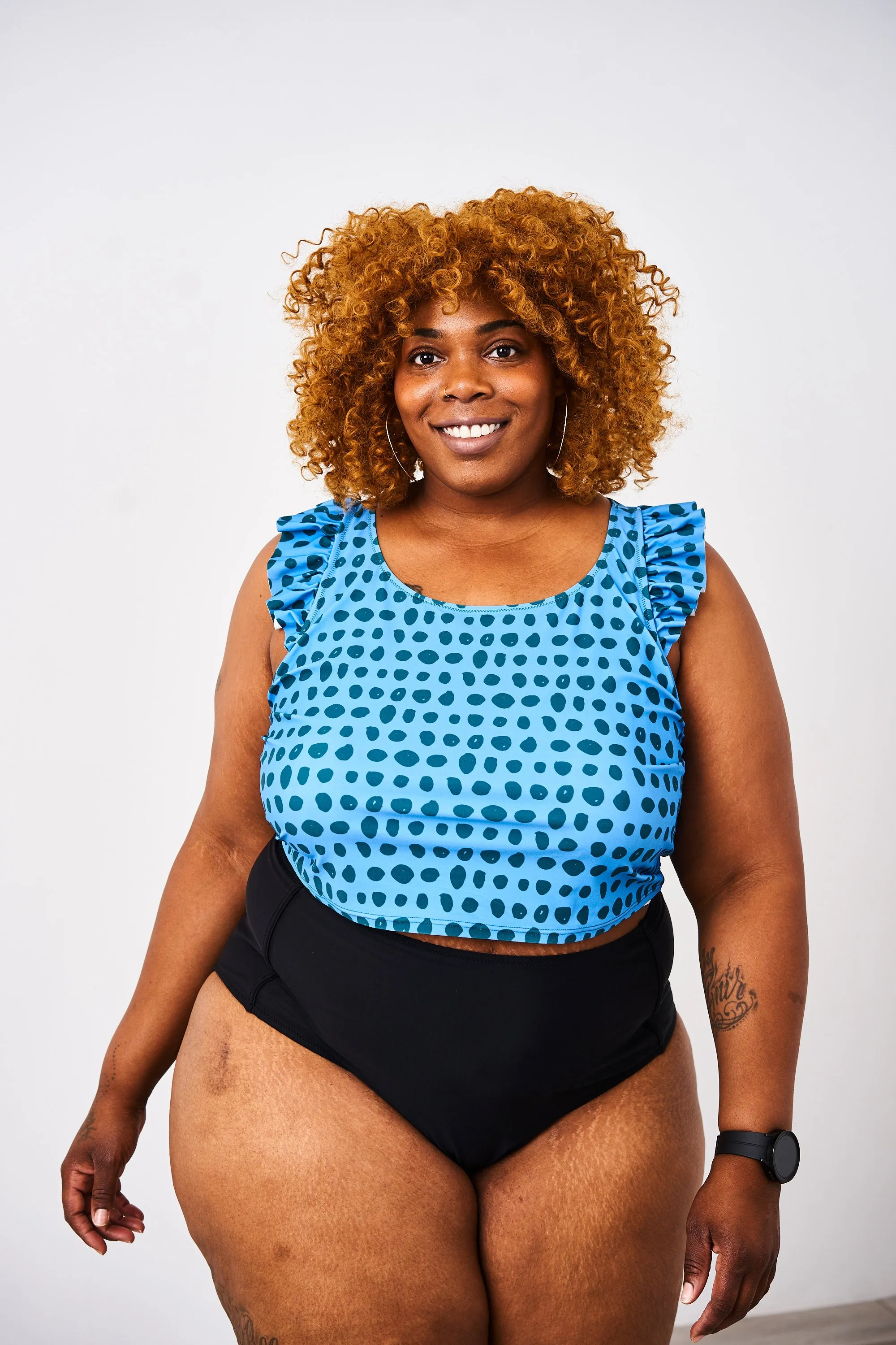 Latched Mama High Waisted Swim Bottoms with Pockets