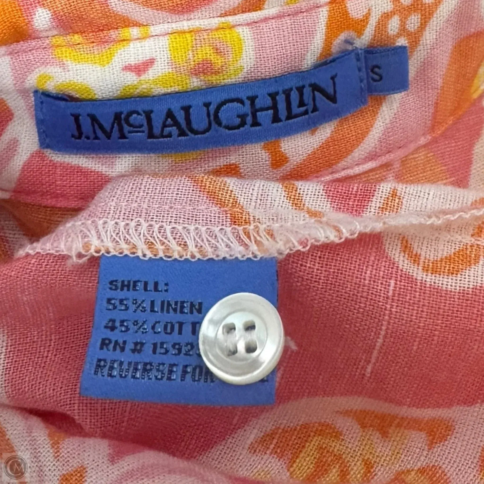 Linen Blend Dress Casual Midi By J Mclaughlin In Paisley Print, Size: S