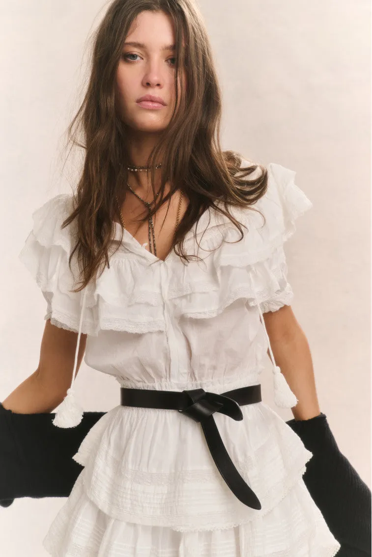 Liv Cotton Ruffled Dress
