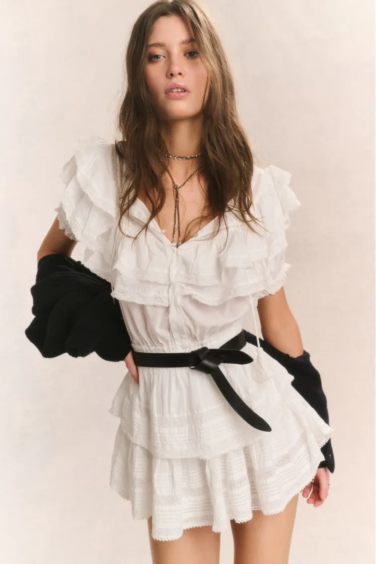 Liv Cotton Ruffled Dress
