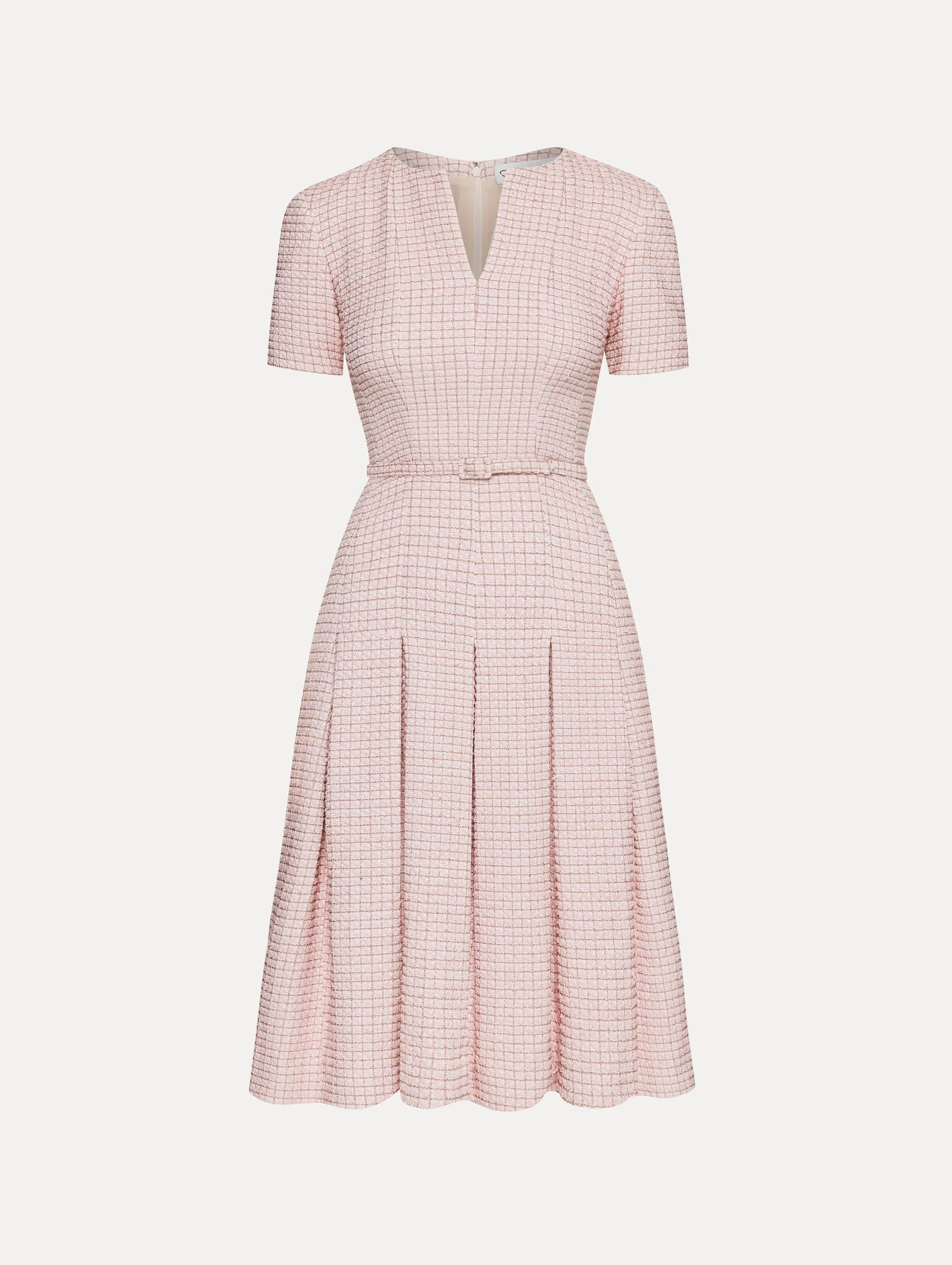 Lurex Check Tweed Dress