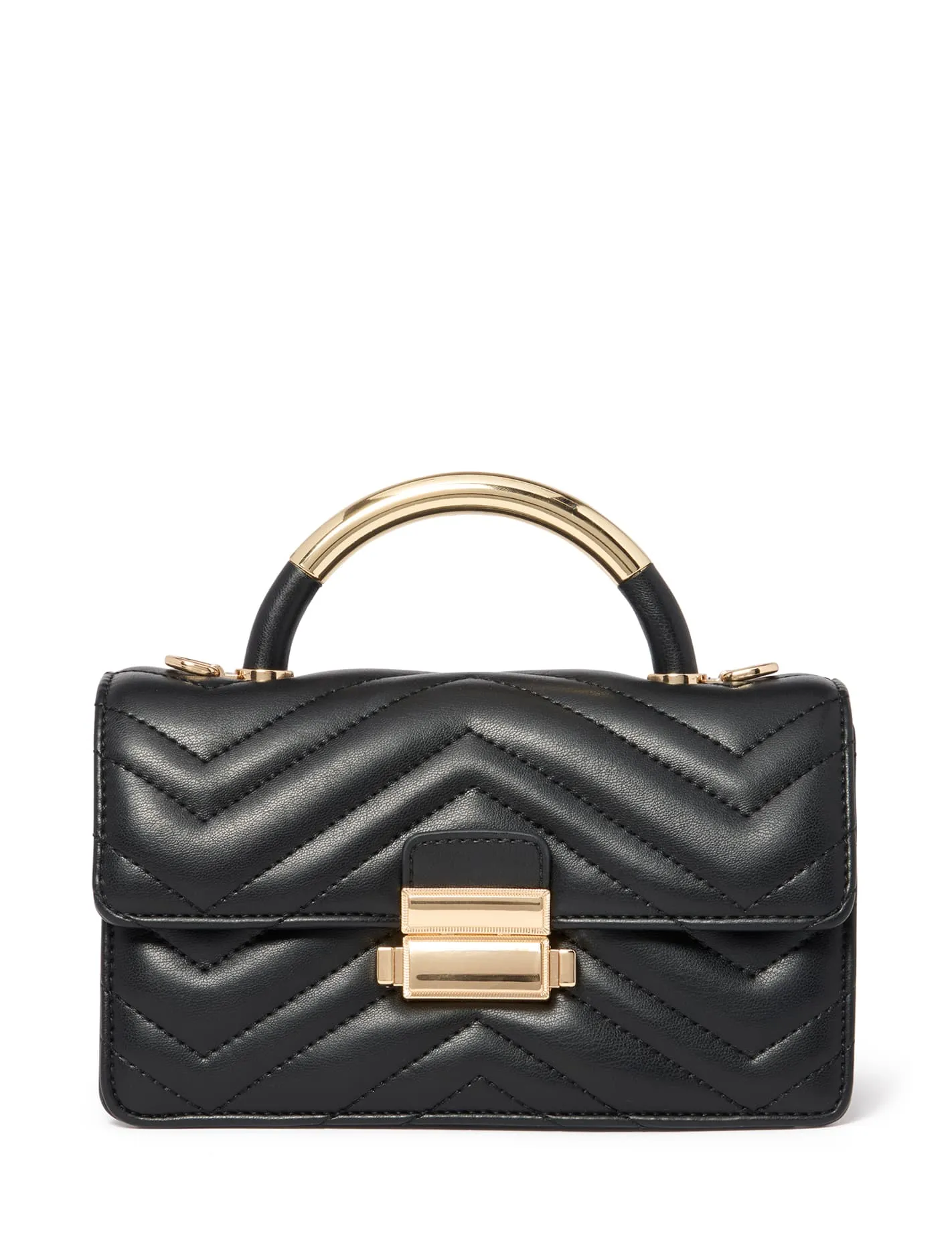 Mandy Metal Top Handle Bag