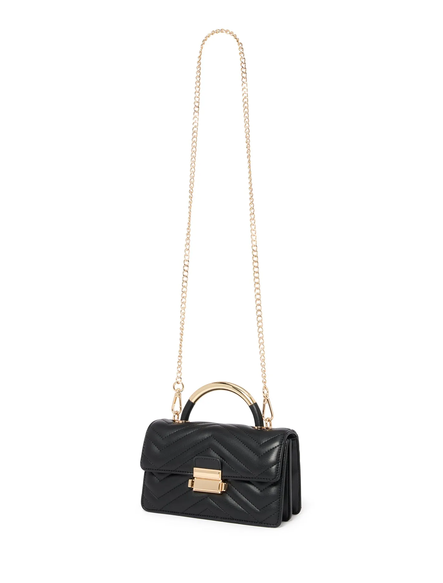 Mandy Metal Top Handle Bag