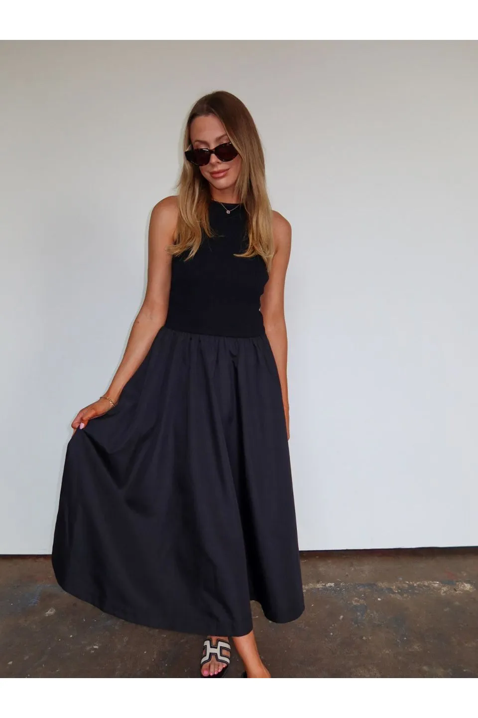 Marlena Mixed Media Dress