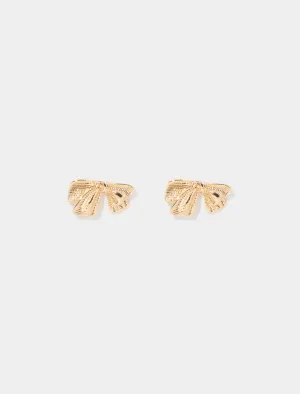 Mireille Metal Bow Stud Earrings