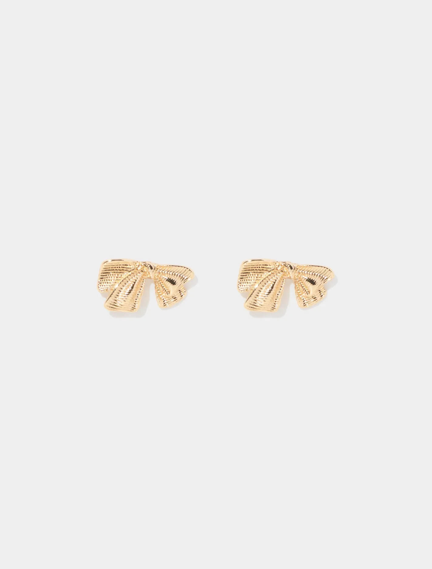 Mireille Metal Bow Stud Earrings