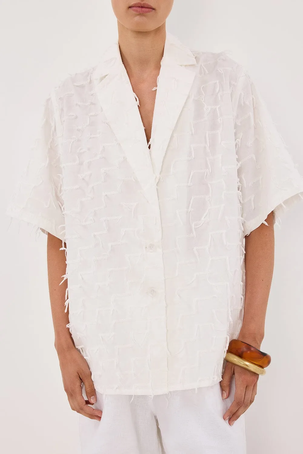 PALOMA WHITE COTTON SHIRT