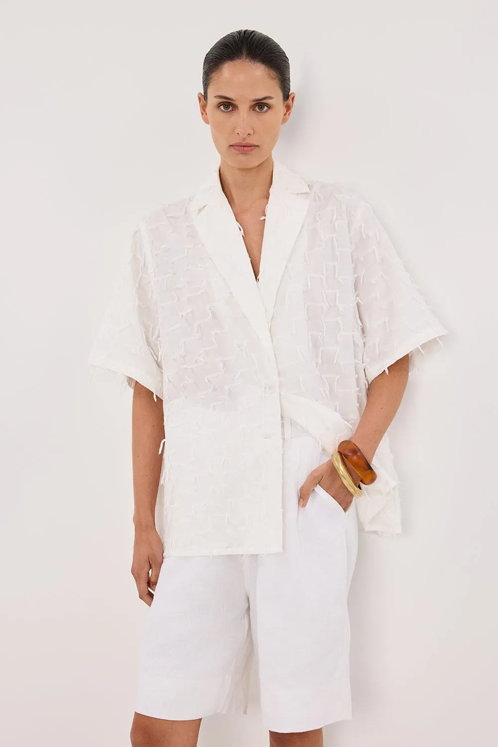 PALOMA WHITE COTTON SHIRT