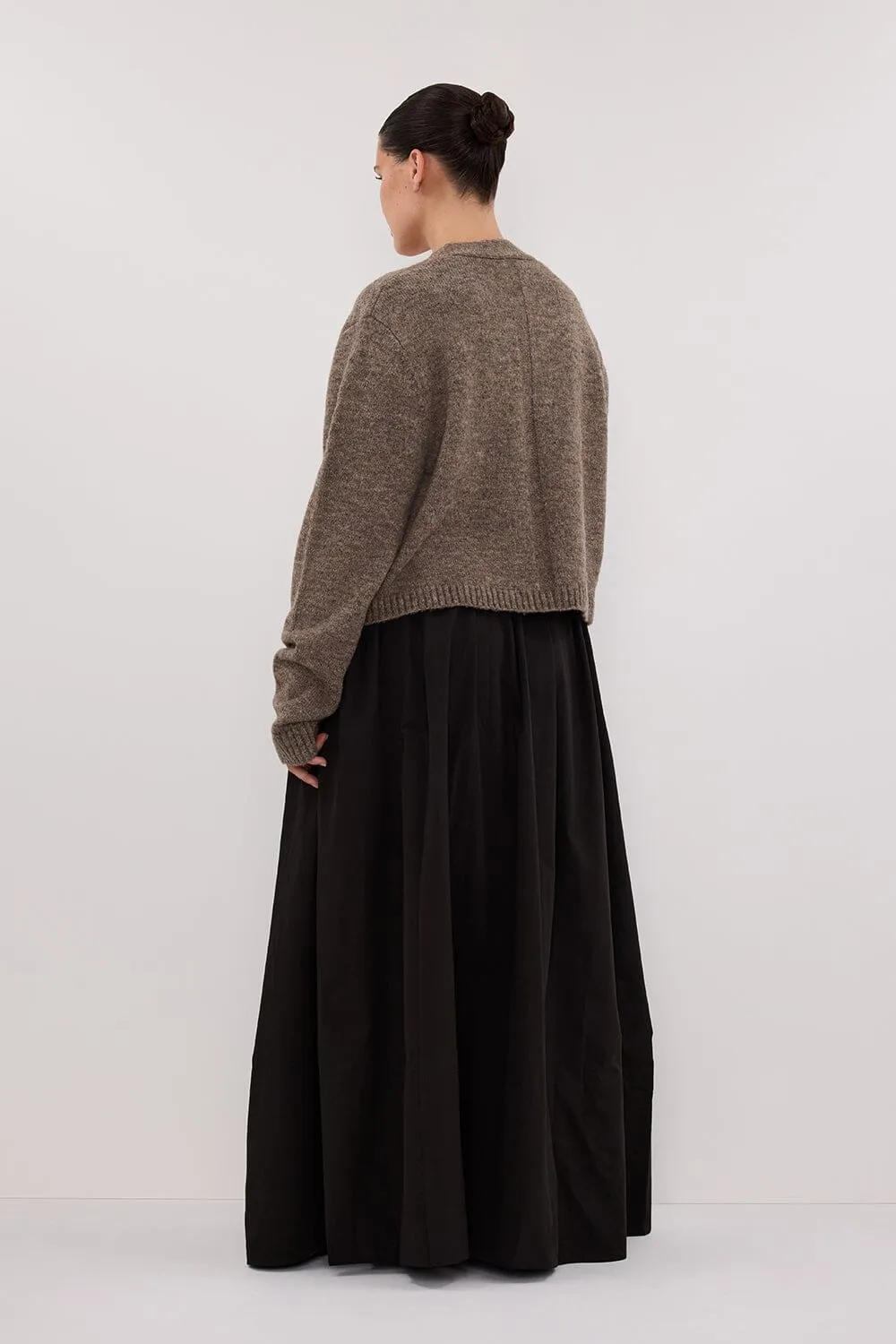 PIP CHOC MARLE KNIT CARDIGAN