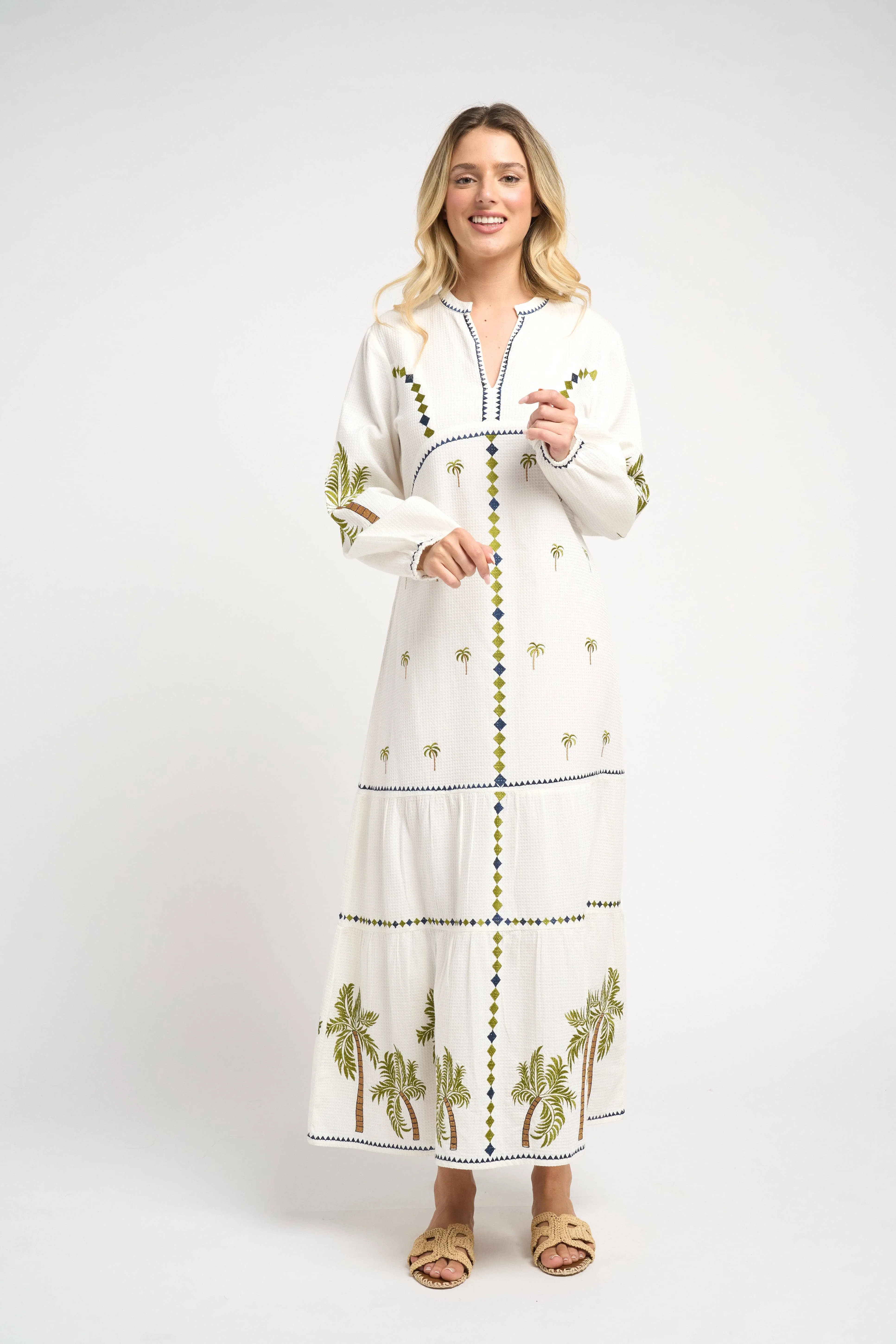 Ria Palm Dress