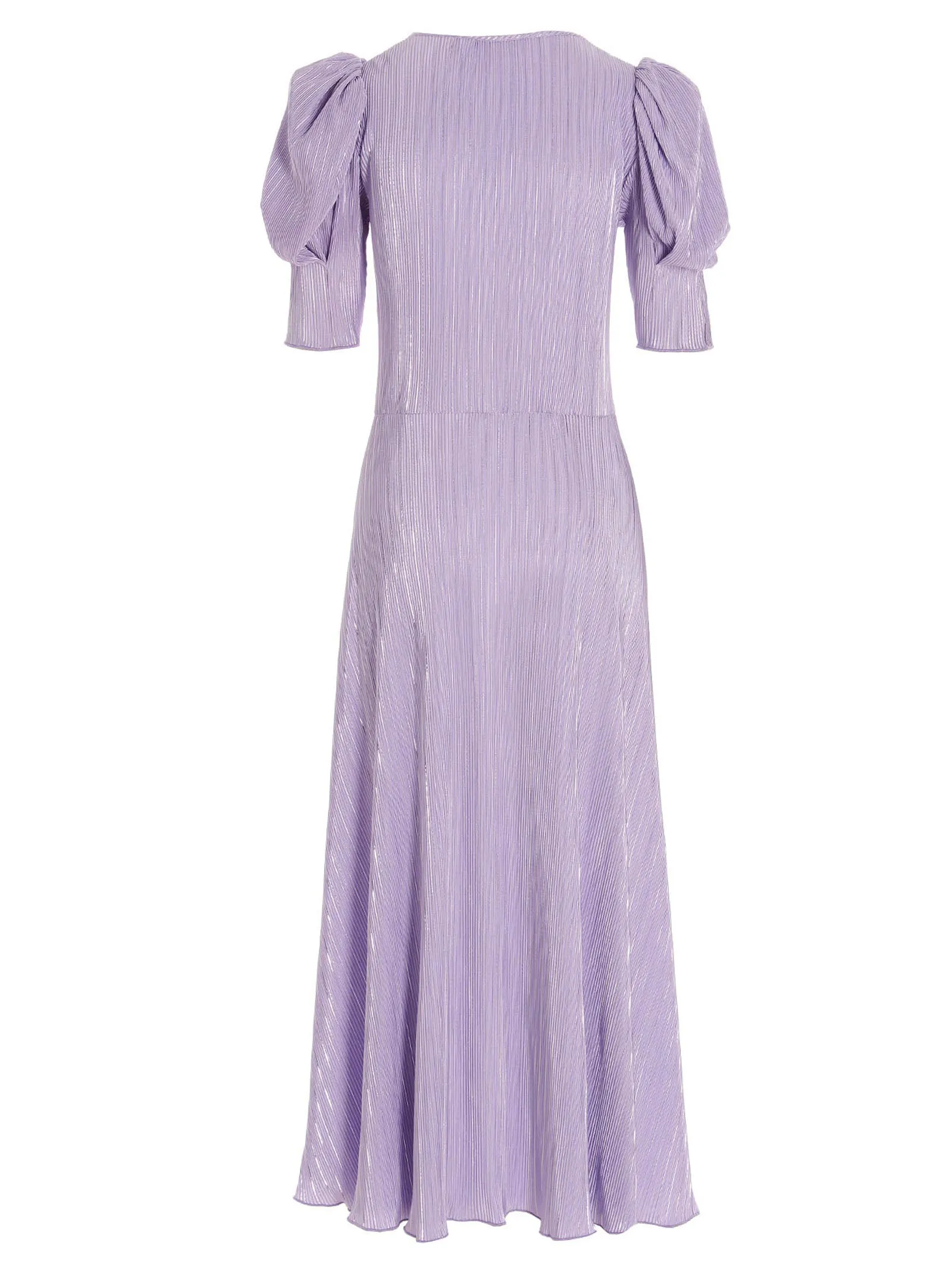 ROTATE V-Neck Ribbed Maxi Dress