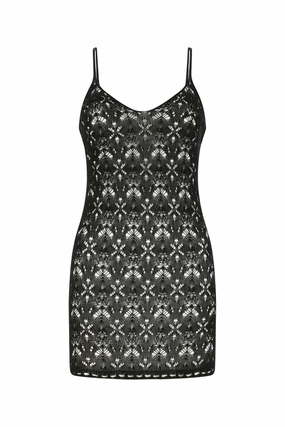 Saint Laurent Strapped Knitted Mini Dress