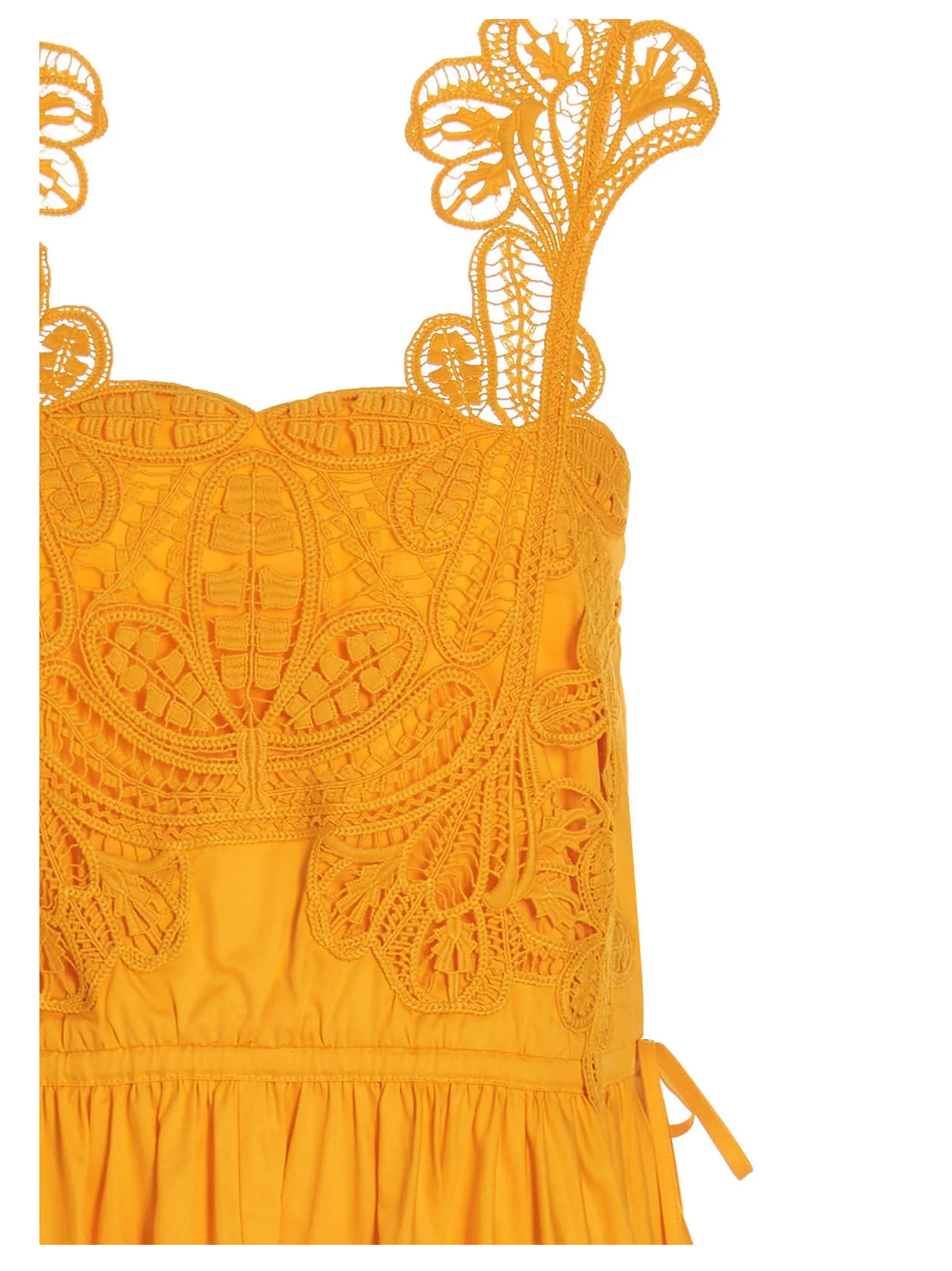 Self-Portrait Macramè Lace Midi Dress