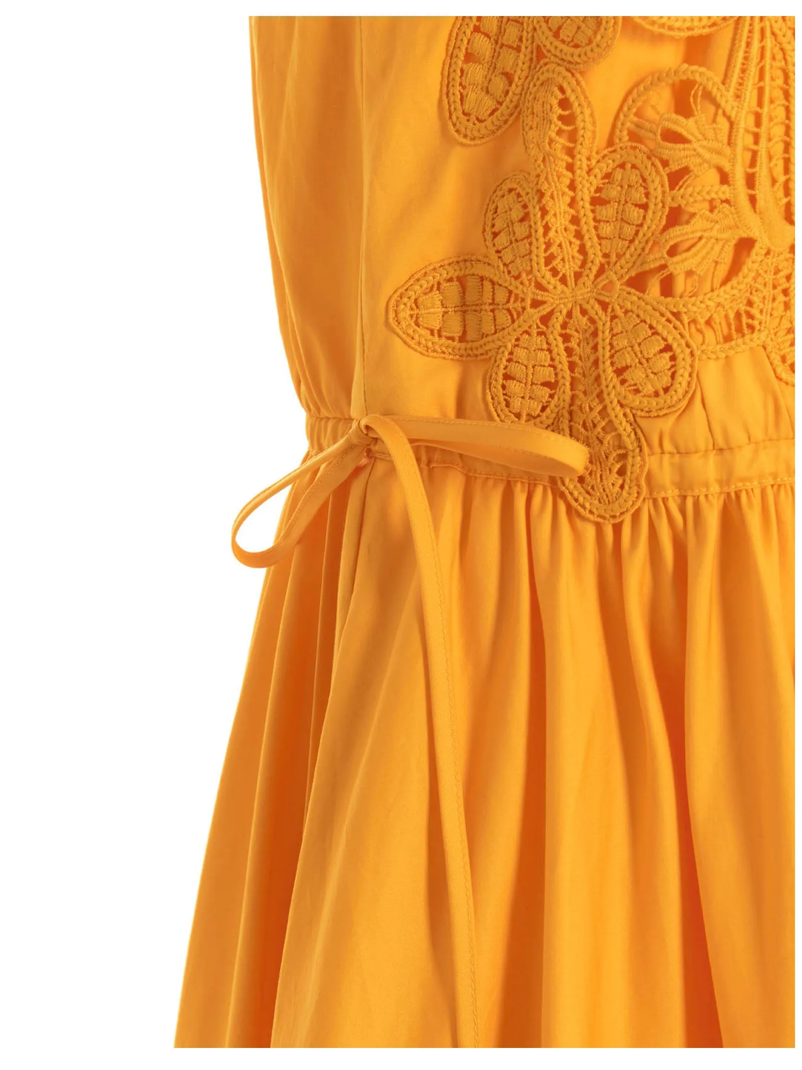 Self-Portrait Macramè Lace Midi Dress