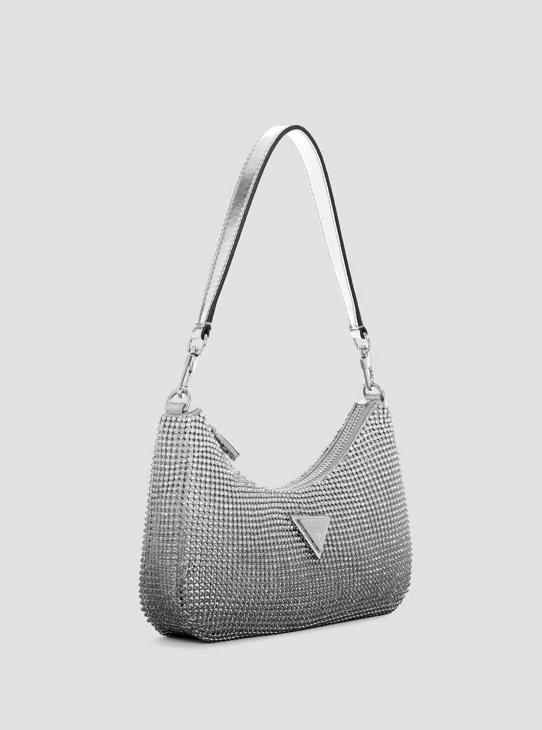 Silver Zalina Mini Shoulder Bag