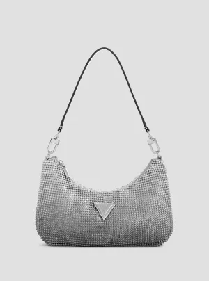 Silver Zalina Mini Shoulder Bag