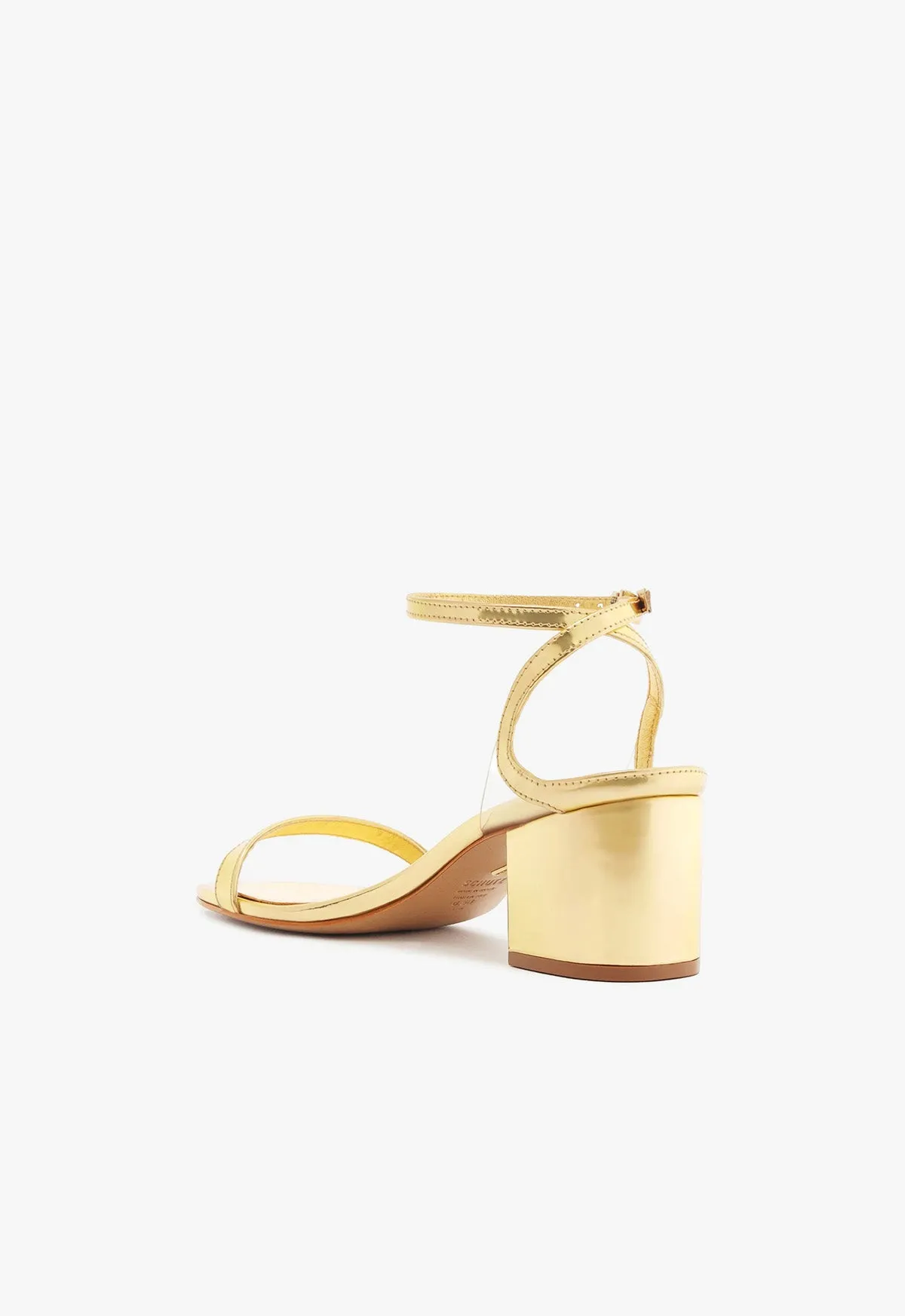 Skye Mid Block Specchio Leather Sandal