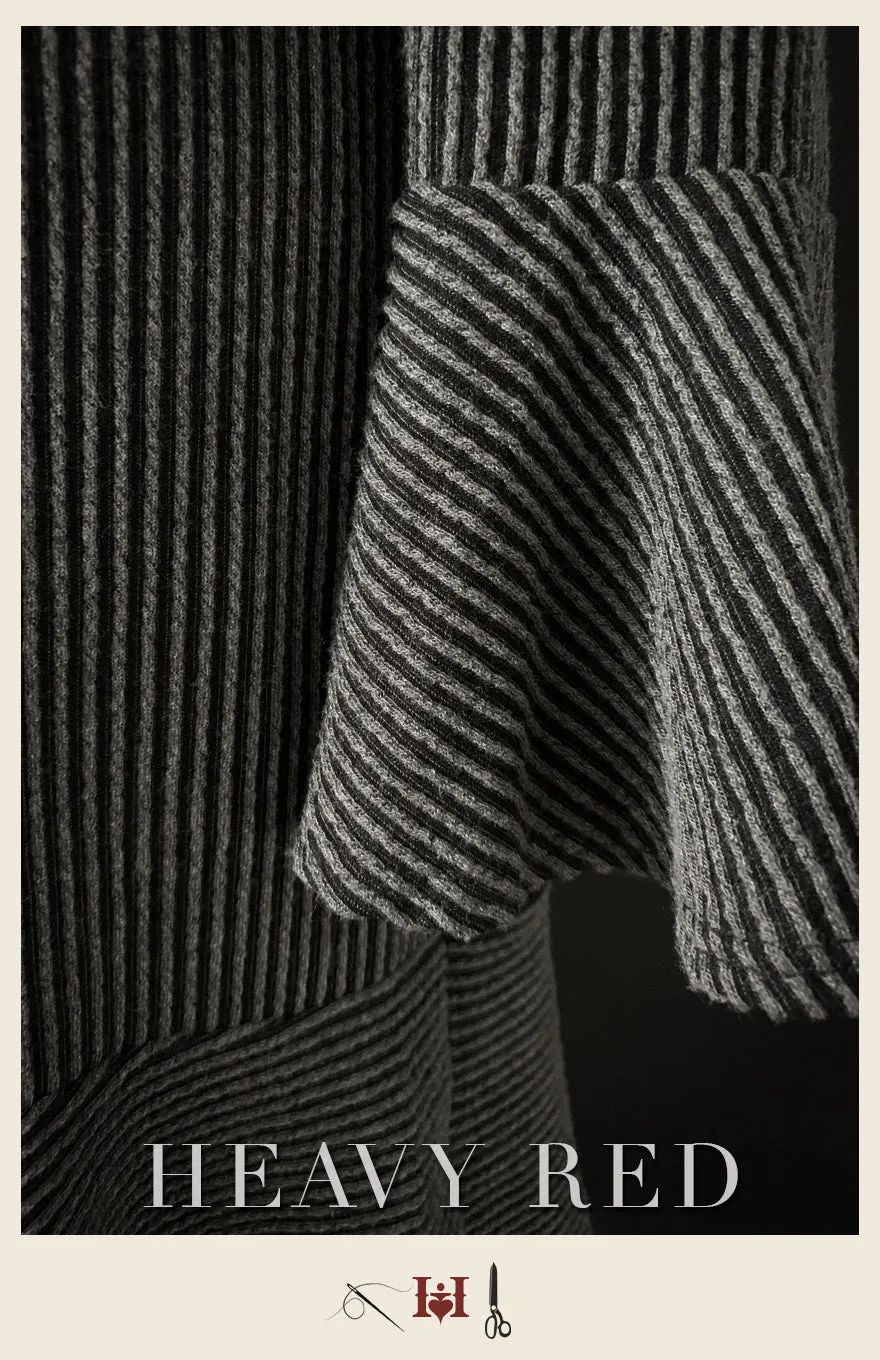 Striation Keyhole Sweater Dress