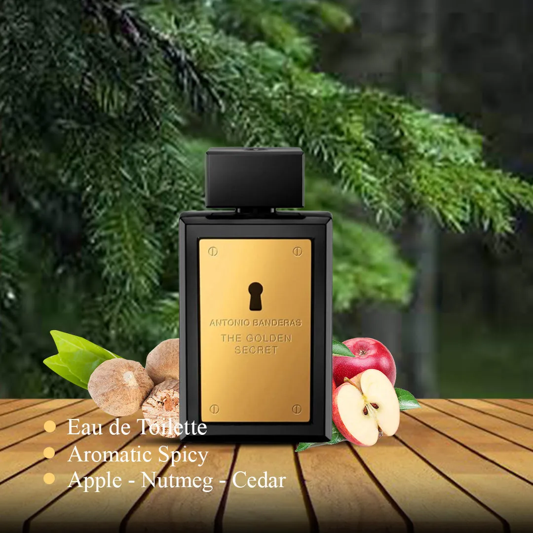 The Golden Secret For Men By Antonio Banderas Eau De Toilette Spray