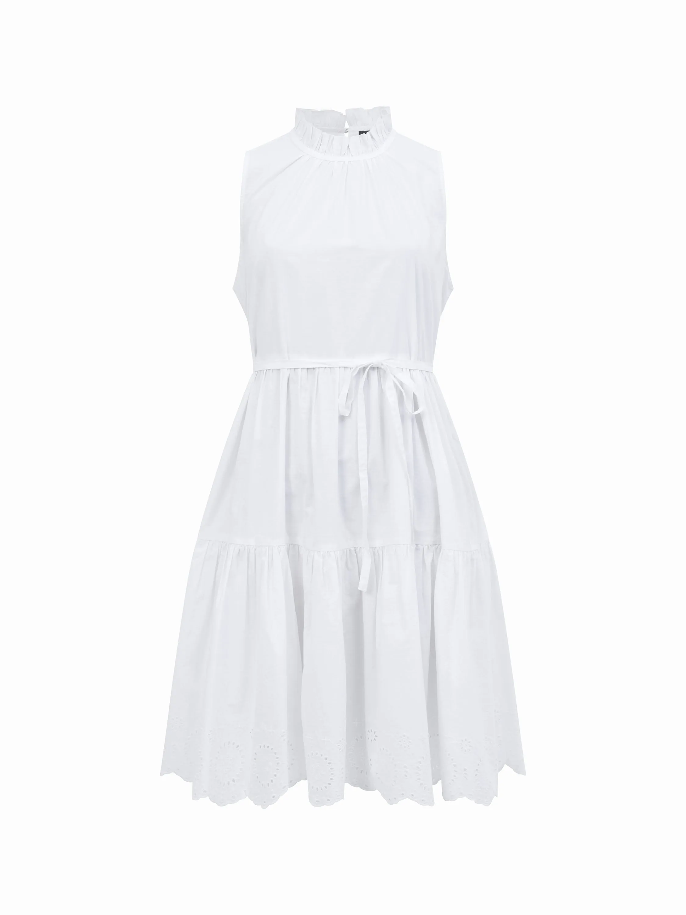 Tiered Broderie Mix Dress