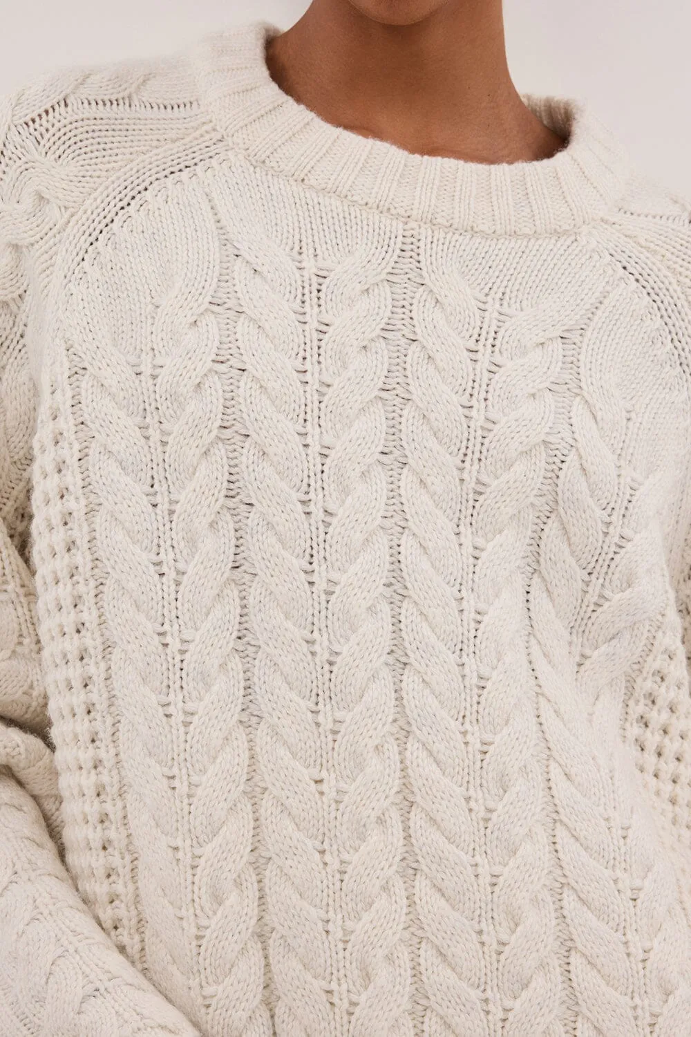 TOM CREAM CABLE LONGLINE JUMPER
