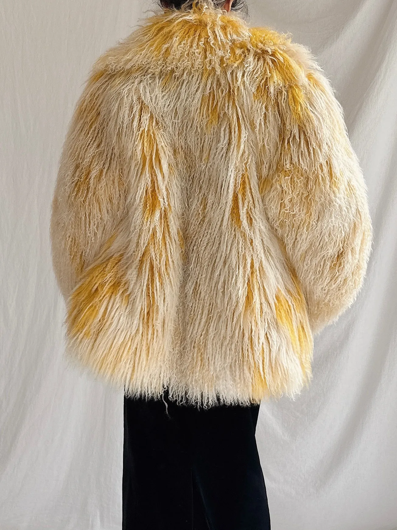 Vintage Mongolian Sheared Coat - M